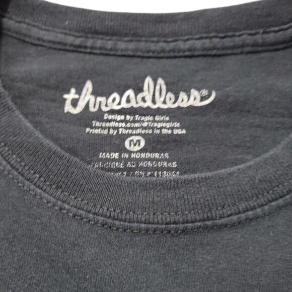 Threadless Shirt Size Medium Bleach Bath Graphic Tee Graphic Print T-Shirt Black - Picture 6 of 6